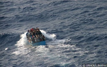 Boat at sea