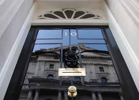 Number 10 Downing Street door [Source: Wikipedia]